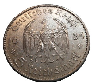 �h�C�c AU 1935 E 5 ���C�q�X�}�[�N �i�`�X �V���o�[ ? �X���X�e�B�J 29mm KM83 ���g���g���R�C��