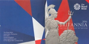 2016年 ブリタニア金貨 1オンス 英国王立造幣局発行 情報冊子のみ