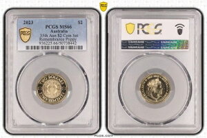 2023�N �I�[�X�g�����A����35���N�L�O 2�h���d�݃Z�b�g �Ǔ��S�[���h�|�s�[ PCGS MS66