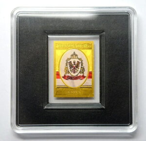 999ゴールドチャド3000フランドイツ国章ブランデンブルク1/500オンス純金貨