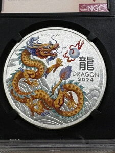 2024�N�I�[�X�g�����A 1�h�� ANA �h���S�� �J���[��� NGC MS 70 �O���[�h