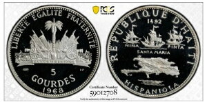 1968N IC nC` 5G v[t JI Vo[ RC PCGS PR67 DCAM