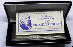 1997NVgǔs 100hh[Vo[v[t 4IXo[ OGP&COA #1077