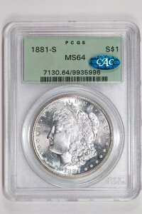 1881-S ���[�K�� �h�� PCGS MS64 CAC OGH - ��ԗǍD!