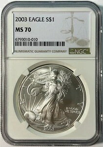 2003�N�A�����J���V���o�[�C�[�O�� - NGC MS70 �u���E�����x���A�ŏ����̃X�|�b�e�B���O
