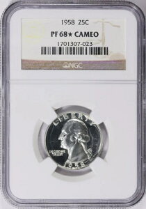 1958�N �v���[�t�V���o�[ ���V���g���N�H�[�^�[ NGC PF68*CAMEO �X�^�[�J���I�R�C��