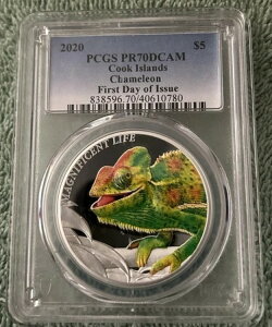 2020�N �}�O�j�t�B�Z���g�E���C�t �J�����I�� 1�I���X �V���o�[ PCGS PR70 DCAM �{�b�N�X&COA�A�N�b�N����