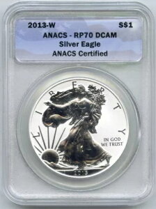 2013-W �A�����J���C�[�O�� 1�I���X �V���o�[�h�� ANACS RP 70 DCAM - �E�F�X�g�|�C���g - E568