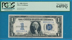 1.00h 1934N t@j[obN u[V[ Vo[ؖ PCGS CHOICE Vi 64PPQ