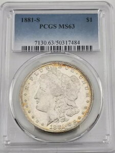 1881-S MS 63 �����K����� PCGS �����X�^�[�g�i�[
