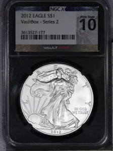 2012 �V���o�[�C�[�O�� S$1 �{�[���g�{�b�N�X �{�[���g�{�b�N�X �V���[�Y 2 NGC X 10 MS70