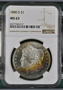 1880-S ���[�K����� ? NGC MS63 ? �N�₩�ȉ��̐F���Ƒf���炵������!