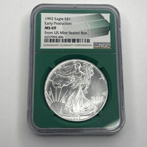 1992N $1 NGC Vo[C[O MS69 Y č J{bNX O[RA