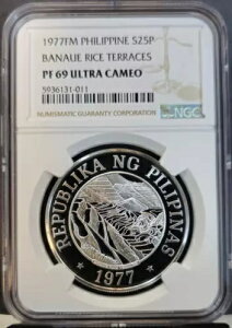 1977 tBs Vo[ 25 s\ oiEG CXeX NGC PF 69 Eg JI