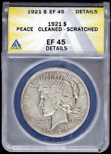 1921-P 1ha ANACS EF 45 ڍ | nC[t XF