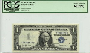 1957N 1hݏؖ FR#1619* PCGS Superb Gem 67 PPQ