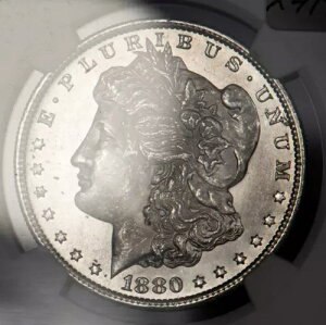 1880-S 0/9 $1 �����K����� - �z�b�g 50 VAM-11 �I�[�o�[�f�[�g - NGC MS 64 - X4192