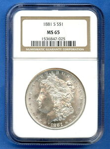 1881 S NGC MS65 KE_[ 1h č  1881-S MS-65 uXgzCg
