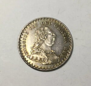 1812年 イギリス 1シリング 6ペンス ジョージ3世 銀貨 素敵なコイン!