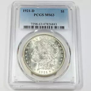 1921 D PCGS MS63 - ␻Kh - 1hčRC #45165A