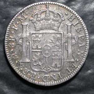 メキシコ(植民地スペイン)8レアル 1793 FM - 8枚銀貨 -