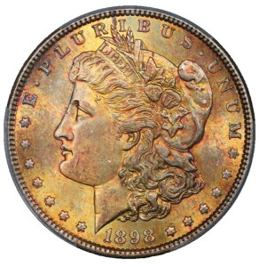 1898�N�����K����� CACG MS-63 �����X�^�[�g�[���G���h���[���A���o���g�[�j���O�g�i�[