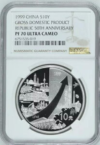 NGC PF70 ���� 1999�N PRC 50���N�L�O ���������Y GDP ��� 1�I���X