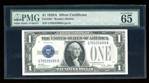 DBR 1928-A 1h Vo[ t@j[obN WF Fr. 1601 GA ubN PMG 65 EPQ VAԍ G70535089A