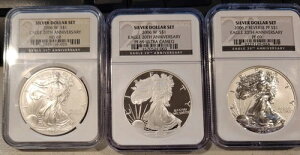 2006�N �A�����J�� �V���o�[ �C�[�O�� 20���N�L�O�Z�b�g NGC MS69�APF69UC�ARevPF69