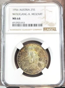 1956N I[XgA Vo[ 25VO HtKOEA}fEXE[c@g NGC MS 64 f炵J[