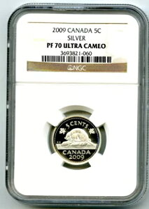 2009�N �J�i�_ �V���o�[ �v���[�t 5�Z���g NGC PF70 UCAM �j�b�P�� ���� �킸��2���̂�