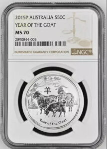 50Zg 2015N I[XgA N  UNC NGC MS70