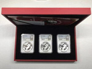 2020 G S Y 中国 シルバーパンダ NGC MS-70 ソン・リナ 深セン 上海 瀋陽 セット