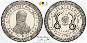 �g���R �V���o�[ �v���[�t 25 ���� �R�C�� 2006 KM#1196 ��w���� PCGS PR69 �g�b�v