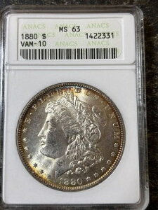 1880�N�����K����� ANACS MS-63 VAM-10