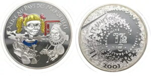 tX 1 1/2[ 2003 - svc̍̃AX Vo[ 22.2gAa37mm KM# 1359