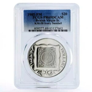 �C�M���X�̃��@�[�W������ 20�h�� �A�C�{���[�T���_�C�A�� PR69 PCGS �v���[�t��� 1985�N