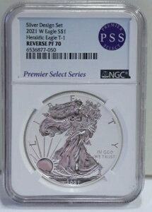 2021 W ���o�[�X �v���[�t �V���o�[ $1 Ty. 1 NGC Rev PF70 PSS �Z���N�g
