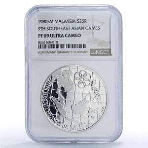 }[VA 25Mbg 9񓌓AWAZ }bv X|[c PF69 NGC 1980N