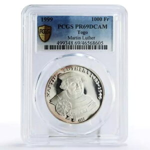 �g�[�S 1000�t���� �@�����v �}���e�B���E���^�[ PR69 PCGS ��� 1999�N