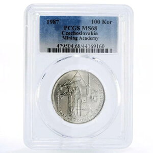 �`�F�R�X���o�L�A 100�R���i �z�ƃA�J�f�~�[���c MS68 PCGS ��� 1987�N