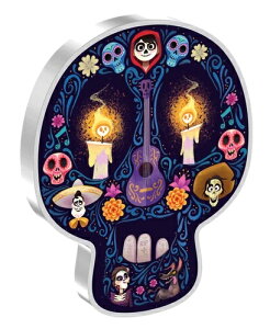 2024年 ニウエ ディズニー ココ リメンバー・ミー コイン カラー化 2オンス .999 シルバー ボックス/COA