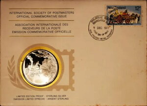 19世紀のニュージーランド消防を称えるスターリングラウンド(記念切手付き)