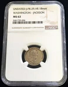 1862�N �V���o�[ ���V���g�����W���N�\�� 18mm ���_���b�g J-PR-29 NGC �~���g �X�e�[�g 62
