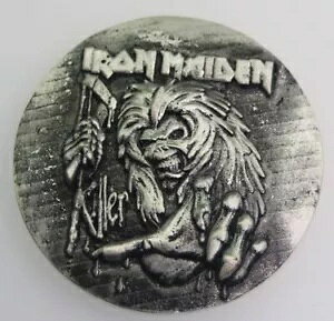 アイアンメイデン キラー 3+/- オンス .999 シルバー アート ポア アンティーク仕上げ COA 付き