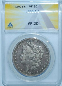 1892 S ANACS VF20 �����K�����
