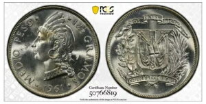 1961�N �h�~�j�J���a�� 1/2�y�\��� PCGS MS66