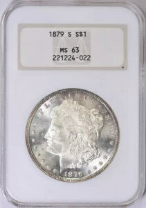 1879�N - S ���[�K�� �V���o�[�h�� - MS 63 ���� NGC �z���_�[ �o�[�R�[�h�Ȃ� - ��