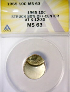1965�N�� ERROR ANACS MS63 �I�t�Z���^�[ ���[�Y�x���g �_�C�� CH BU O/C �i�C�X�g�[�� �R�C�� �g�[�� 1