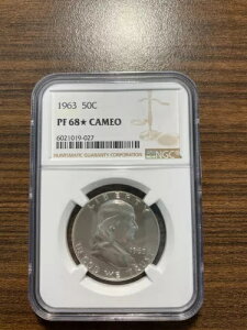 1963-P �t�����N�����V���o�[�n�[�t�_���[ 50�Z���g NGC �v���[�t PF PR 68* �X�^�[�J���I (CAM)